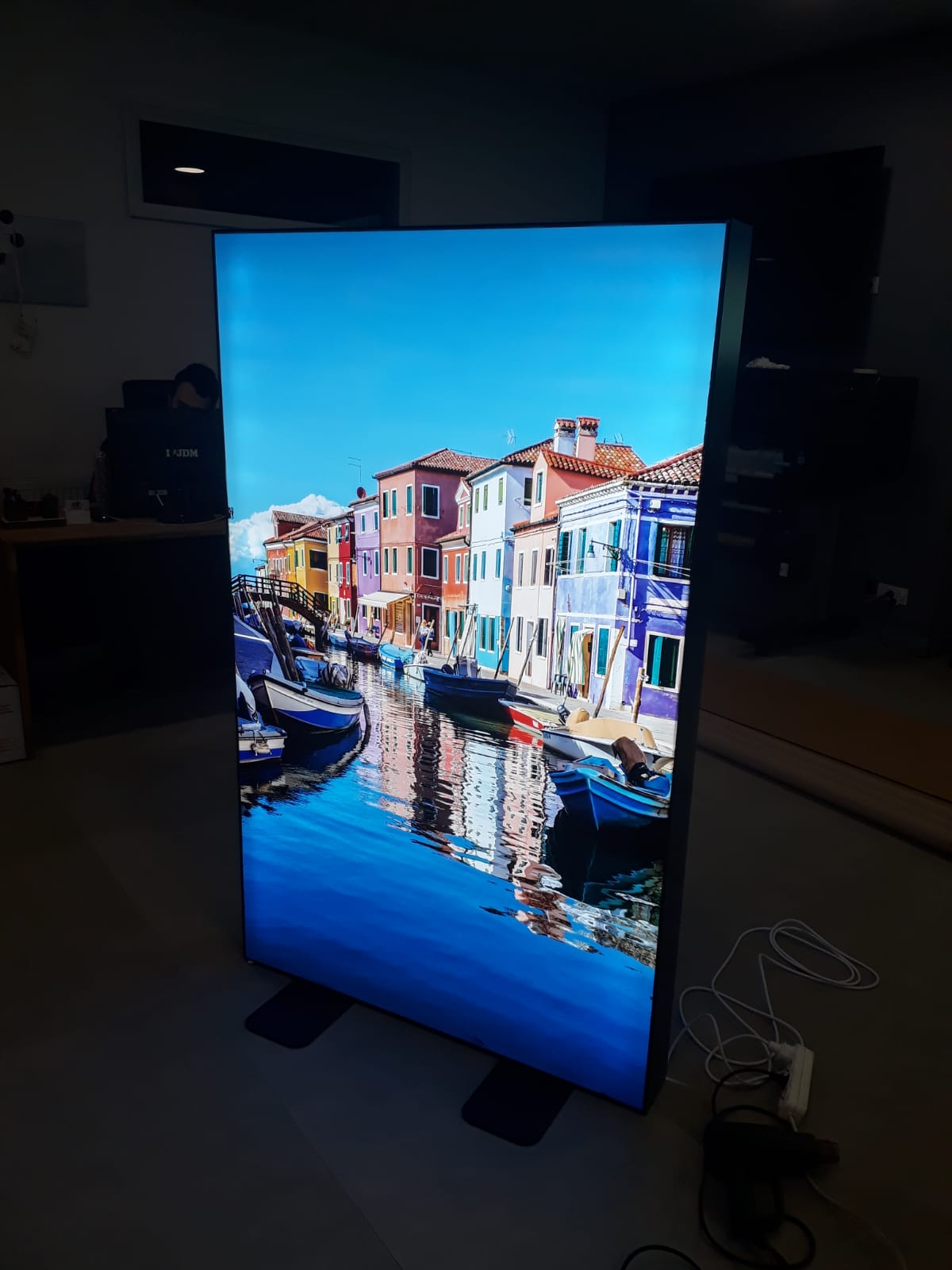 Tekstil lightbox uv baskı