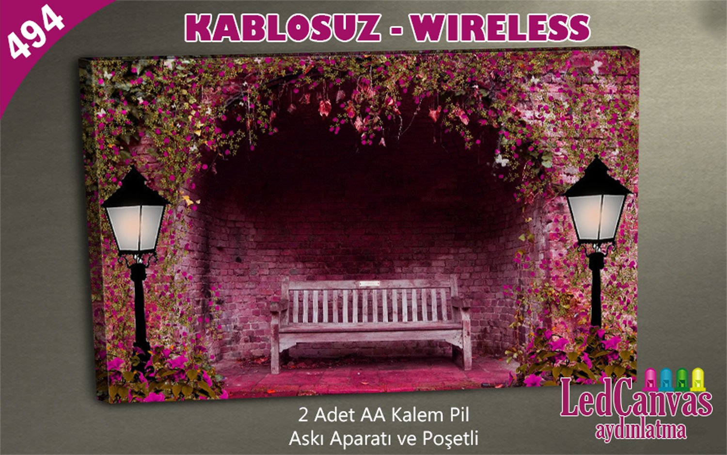 Bank ve Sokak Lambaları Led Işıklı Tablo