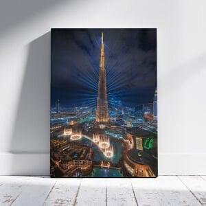Dubai City Led Işıklı Kanvas Tablo