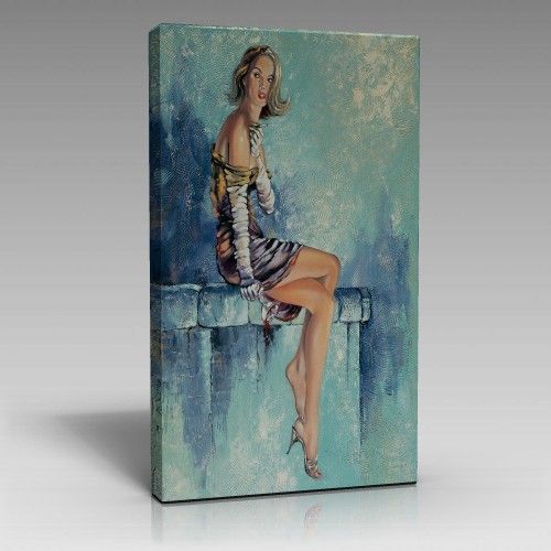 Sanatsal Kadın Çizim Tablo (70cm x 100cm)