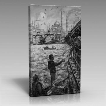 haliç Köprüsü Balık Ekmek (70cm x 100cm)