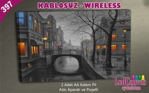 Işıklı Camlar Led Işıklı Kanvas Tablo