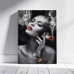 Smoke Women Led Işıklı Kanvas Tablo