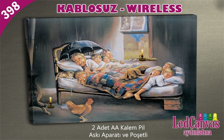 Mutluluğun Resmi Abidin Dino Işıklı Tablo