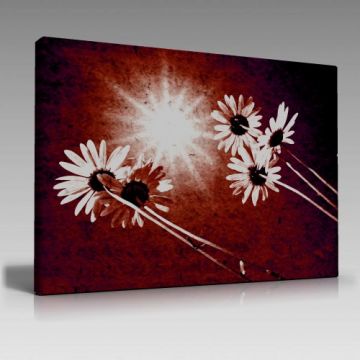 Çiçekler Sanatsal Tablo (120cm x 80cm)