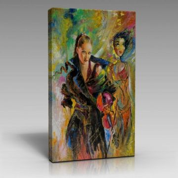 Yağlı Boya Kemancı Kız Tablo (70cm x 100cm)