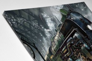 Tren ve Yolcu İstasyonu Led Işıklı Tablo