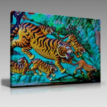 Kaplanlar-Uzak doğu (135cm x 90cm)