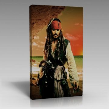 Kaptan Jack Sparrow Tablo (70cm x 100cm)