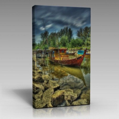 Balıkçı Teknesi Tablo (60cm x 90cm)