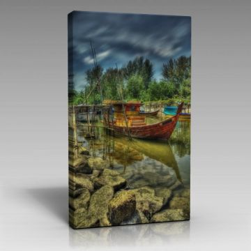 Balıkçı Teknesi Tablo (80cm x 120cm)