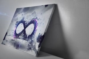 Sonsuzluk Led Işıklı Kanvas  Tablo