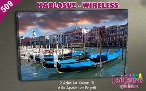 Gondollar  Led Işıklı Tablo