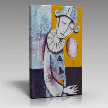 Palyaço ve Mutsuzluk Tablo (60cm x 90cm)