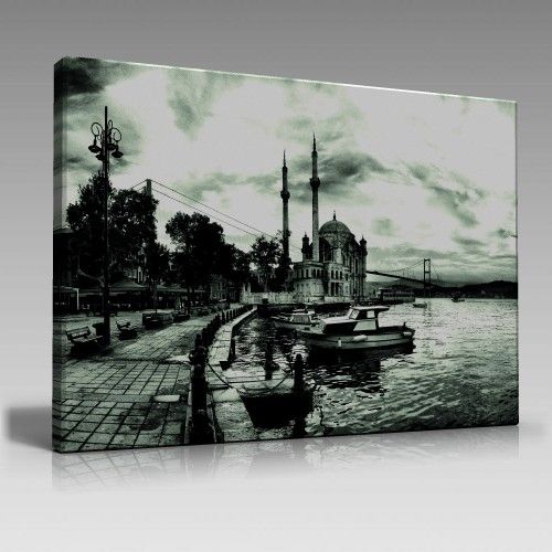 Siyah Beyaz Orta Köy (90cm x 60cm)