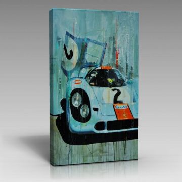 Klasik Yarış Arabası Tablo (60cm x 90cm)