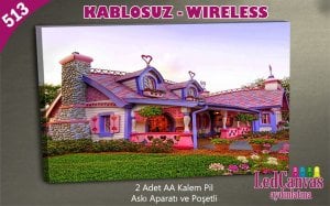 Fantastik Pembeli Ev   Led Işıklı Tablo