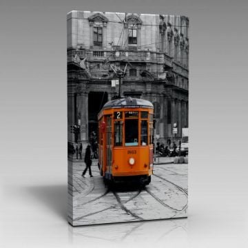Sarı Tramvay Tablo (80cm x 120cm)