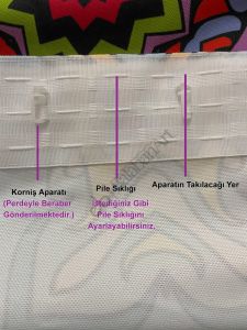 Kırmızı Mantarlı Ev Fon Perde