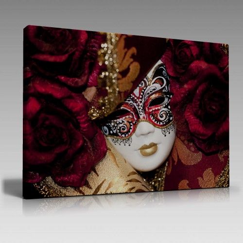 Maskeli Kadın Tablo (90cm x 60cm)