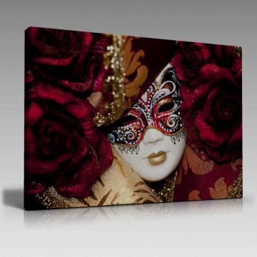 Maskeli Kadın Tablo (90cm x 60cm)