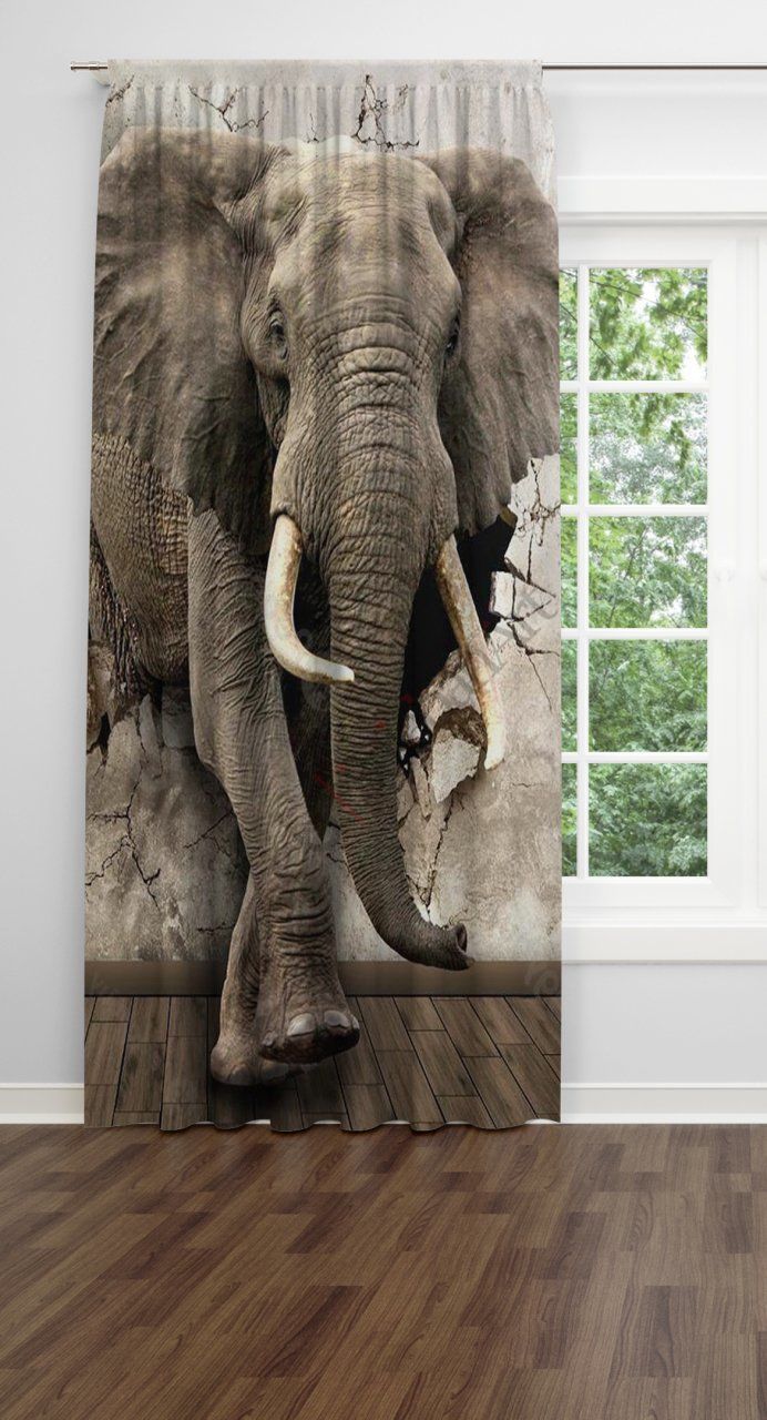 Fil Desenli Fon Perde Tek Kanat 140x260 cm