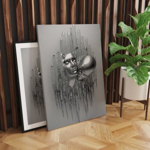 Metalik Sevgililer Işıklı Tablo