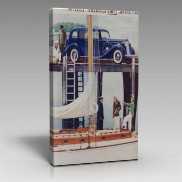 Nostaljik Sanat Araba Satıcıları Tablo (60cm x 90cm)