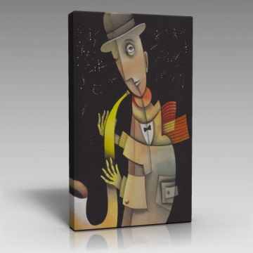 Saksafon Çalan Adam Tablo (90cm x 135cm)