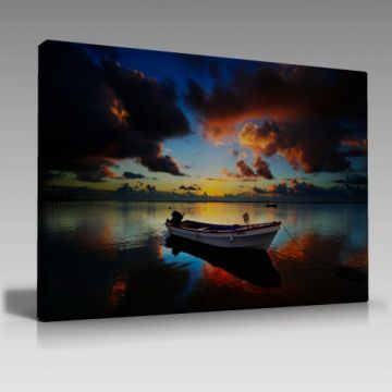 Sahildeki Kayık Tablo (45cm x65cm)
