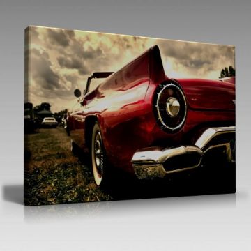 Kırmızı Cadillac Tablo (45cm x65cm)