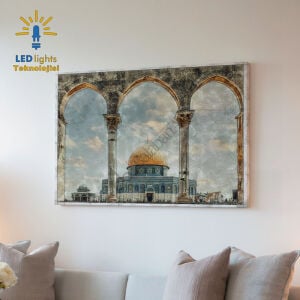 Kudüs Mescidi Aksa Led Işıklı Tablo