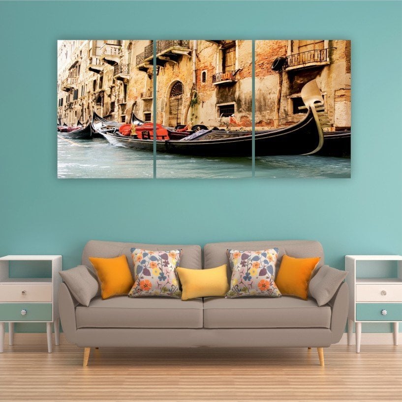 Venedikte Kayık Canvas Tablo