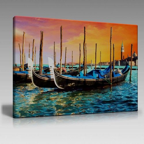 Venedik Akşam Üstü Tablo (120cm x 80cm)