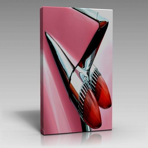 Eski Cadillac Arkası Tablo (60cm x 90cm)