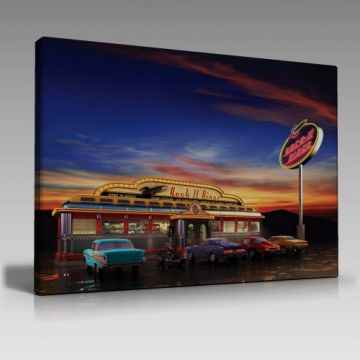 Texasta bar tablo (135cm x 90cm)