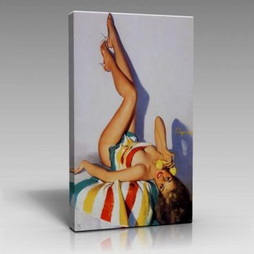 Seksi kadın ve gölgesi tablo (60cm x 90cm)