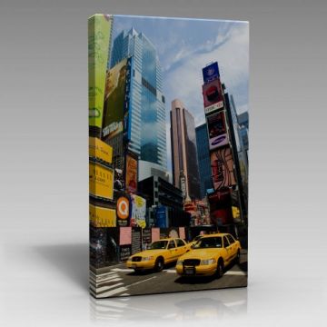Şehir ve Taksiler Tablo (90cm x 135cm)