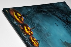 Işıklı Kabak Ve Dolunay Led Işıklı  Tablo