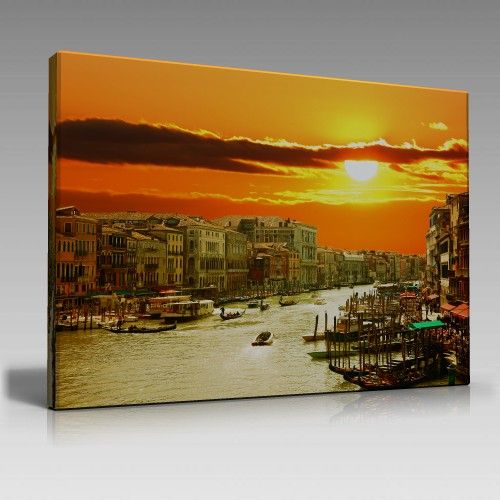 Venedik Kanal ve Sokak Tablo (90cm x 60cm)