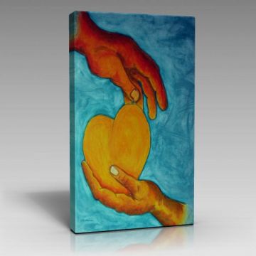 Kalp Tablo (80cm x 120cm)