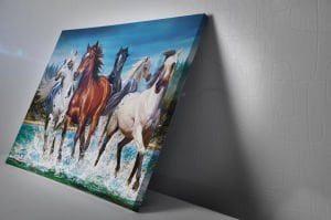 Atlar  Led Işıklı Kanvas Tablo