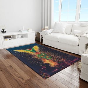 Anka Kuşu Dijital Baskılı Dekor Halı 100 x 140