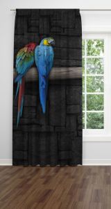 Papağanlar Fon Perde Tek Kanat 140x280 cm