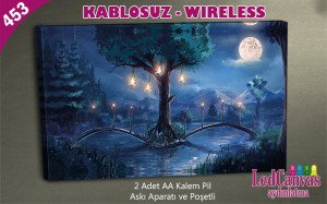 Göl Manzaralı Işıklı Tablo 45x65 cm