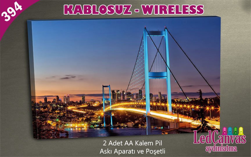 İstanbul Boğaz Canvas Led Print