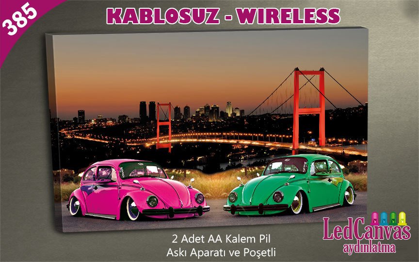 Boğaz Woswos Led Işıklı Kanvas Tablo